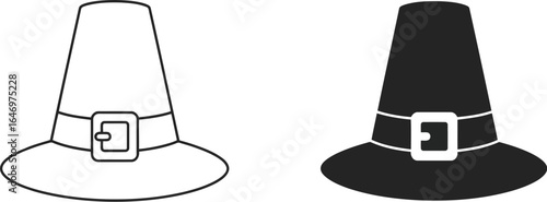 Pilgrim hat icons thanksgiving history