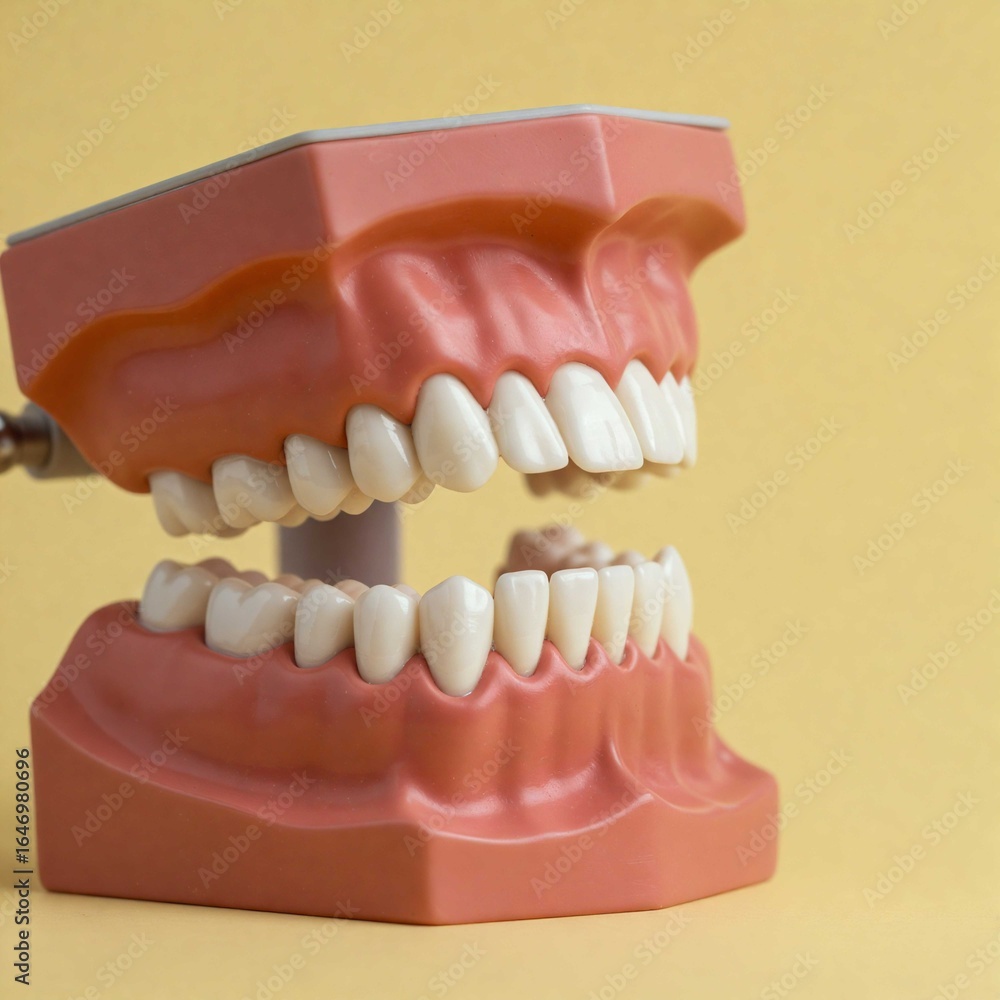 Obraz premium 구강 모형 이빨