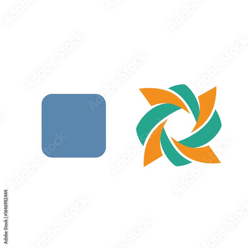 Icon and Logo Comparison Vector Design