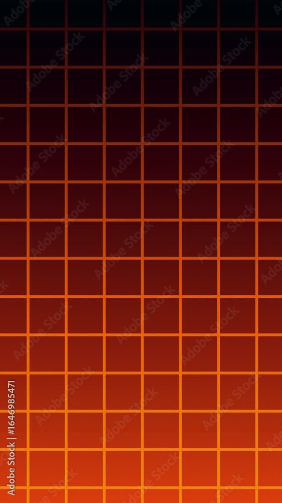custom made wallpaper toronto digitalVertical format orange gradient background with clean straight square grid lines in seamless animation