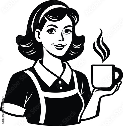 woman with coffee cup