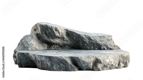 Textured rock formation with a flat surface, suitable for various landscaping and outdoor design applications