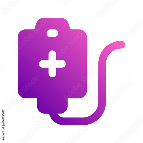 blood bag gradient icon