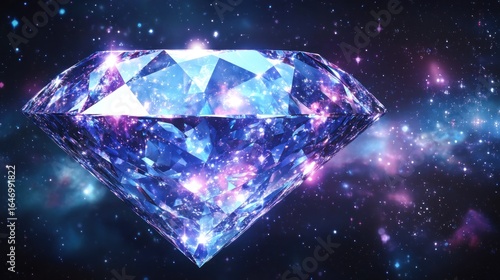 Sparkling diamond in cosmic background