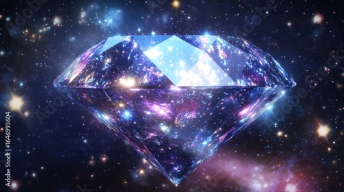 Sparkling Diamond in Cosmic Setting