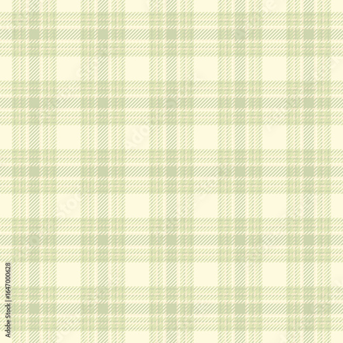 Elegant pale green and cream plaid pattern.  Subtle texture evokes a sense of calm and sophistication. Ideal for textile design, website backgrounds, or stationery.