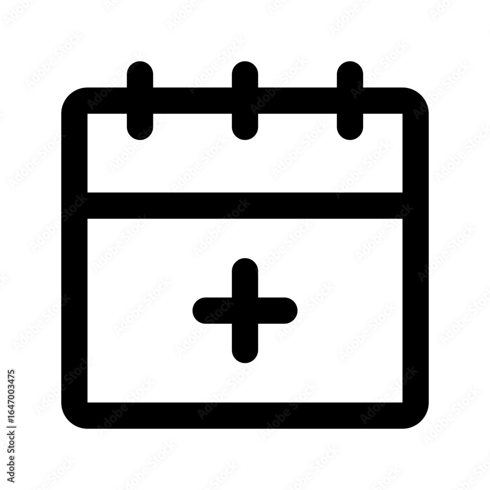 Fototapeta premium appointment line icon