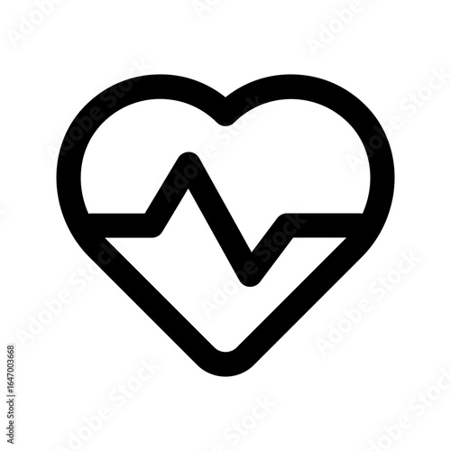 heart rate line icon