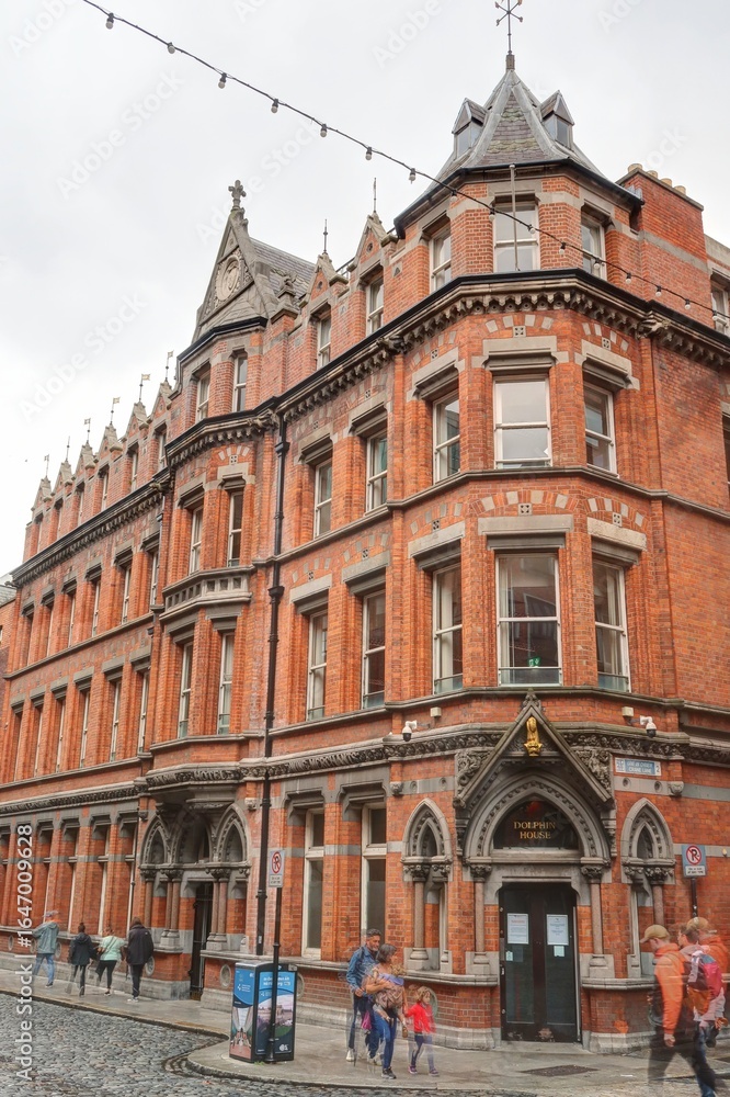 Fototapeta premium dans les rues de Dublin en Irlande