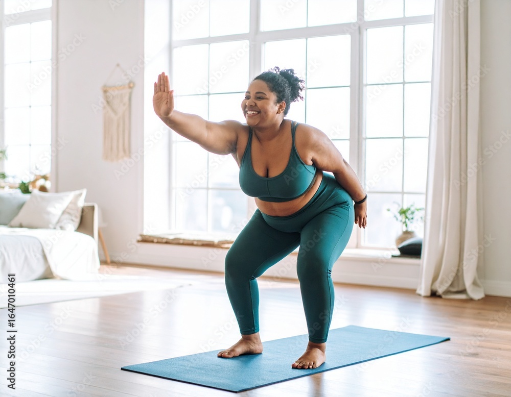 Fototapeta premium woman doing exercise