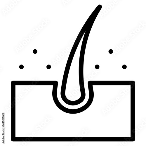 Dandruff icon vector illustration	