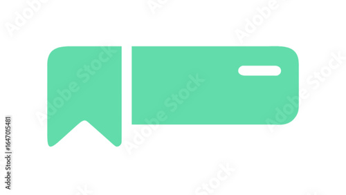 Bookmark icon vector graphic for website design and user interface element in modern flat style design vector