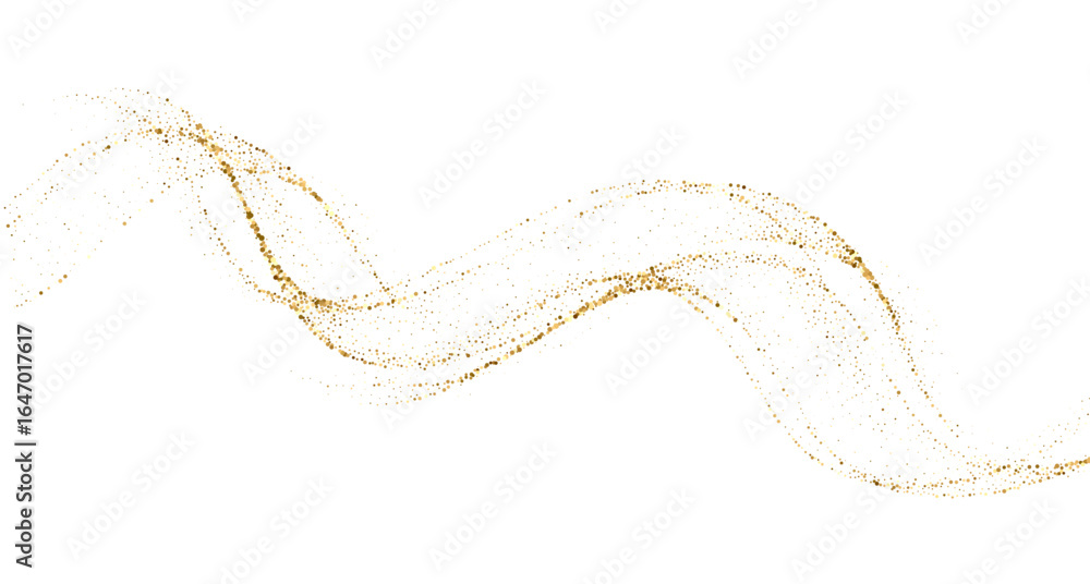 Fototapeta premium Abstract shiny gold glitter particles design element