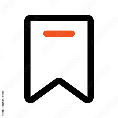 bookmark outline color icon