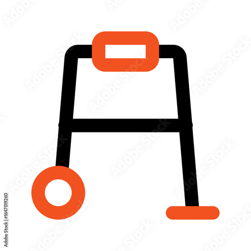 walker outline color icon