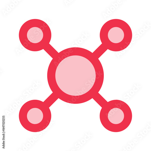 affiliate outline color icon