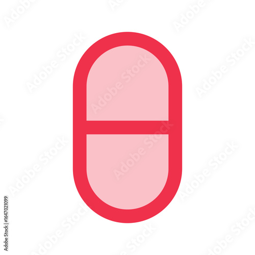 pill outline color icon