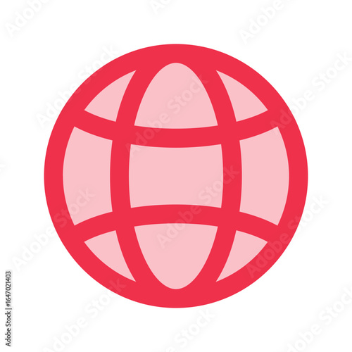web outline color icon
