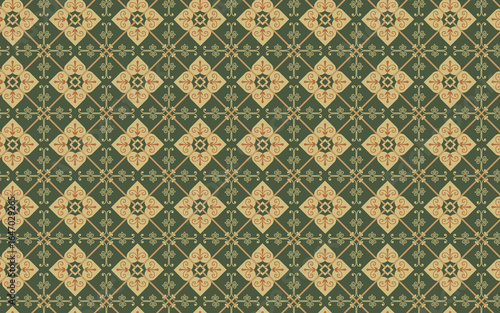 decoration sameless pattern png file fore background or wallpaper, Decorarive wallpaper green and orange, Seamless Pattern for wall.