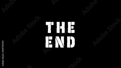 The End Text Animation | Cinematic Motion Graphics Typography for Movie Outro, Film Ending, YouTube Outro, Social Media, Credits and Closing Title Animation