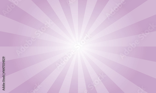 Lilac Violet Sunburst Background. Abstract Violet Color Rays Texture Background. Sunburst Background with Rays. Vector Illustration.