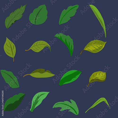 green leaves background