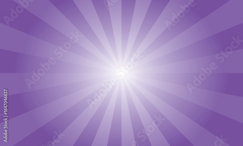 Pure Violet Violet Sunburst Background. Abstract Violet Color Rays Texture Background. Sunburst Background with Rays. Vector Illustration.