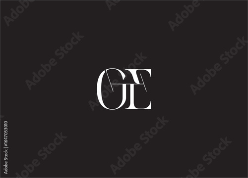 GE Logo design vector template image