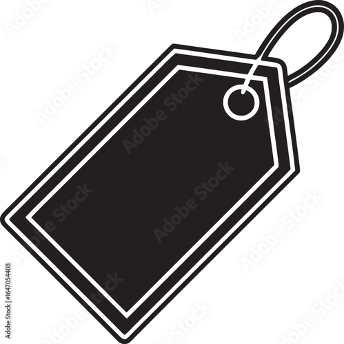Blank Tag Icon Vector Illustration