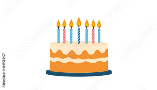 Birthday cake with candles (5)