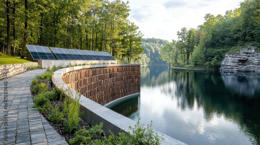 Fototapeta premium Exploring Sustainable Finance in Practice Through Nature and Investment in Environmental Solutions