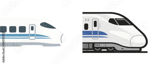 新幹線　電車　乗り物　イラスト