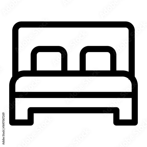Double Bed Icon