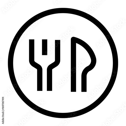 Restaurant Icon Fork and Knife