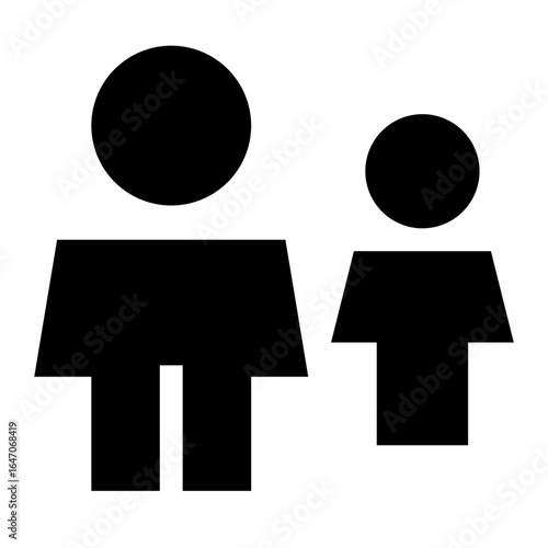 Simple Adult and Child Figures