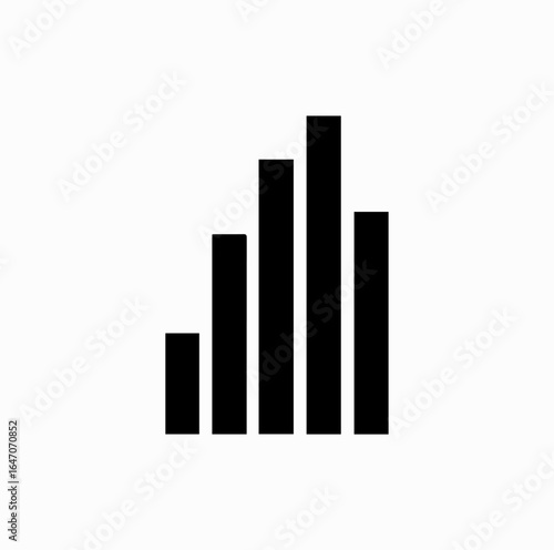 Bar Chart Silhouette – Minimalist Business Growth Icon Free Download Bar Chart Silhouette – Minimalist Business Growth Icon - GFXLoad