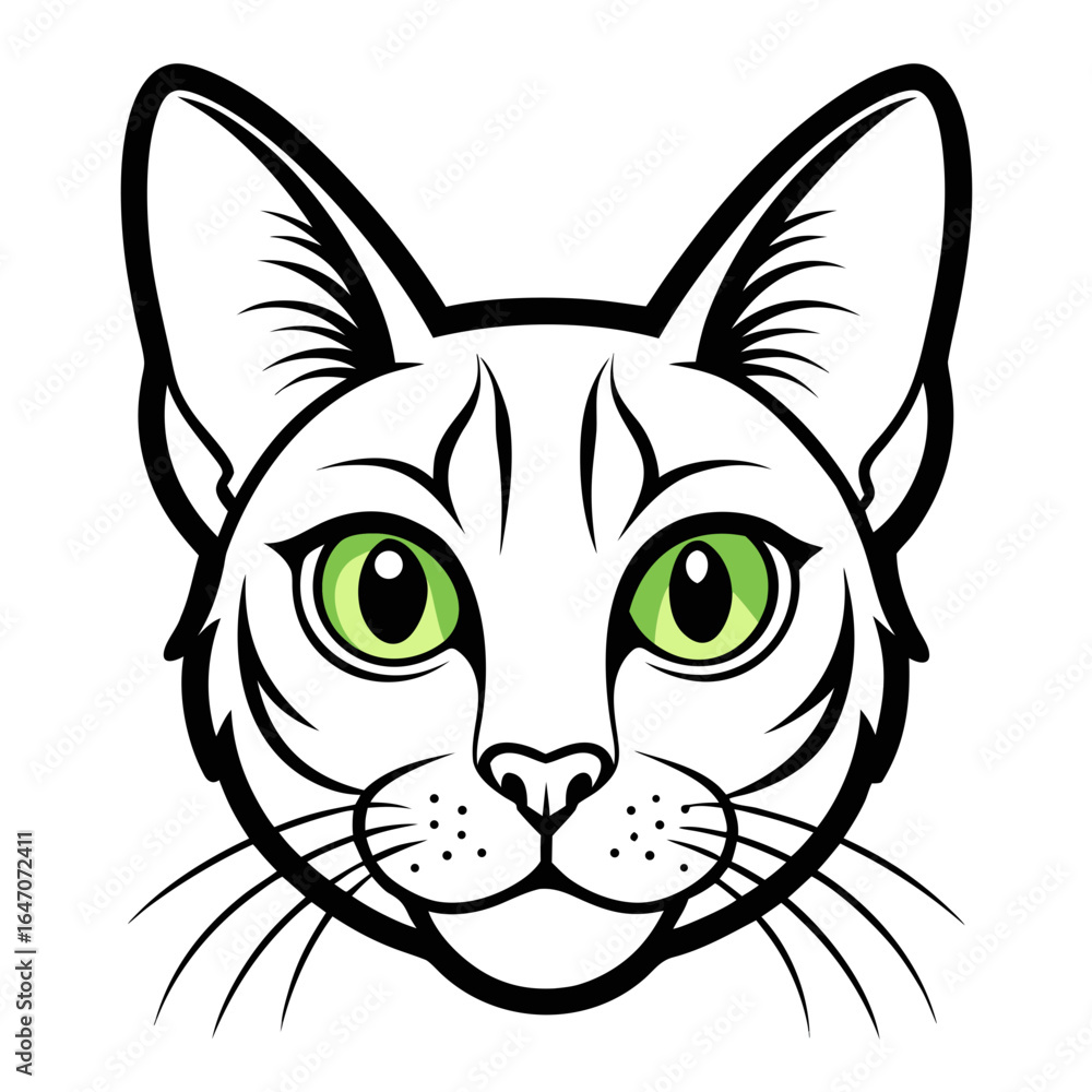 Obraz premium vector illustration of a cat
