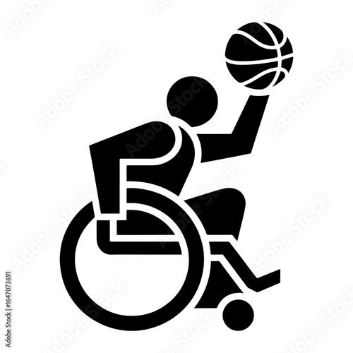 Person in wheelchair playing basketball wheelchair basketball athlete