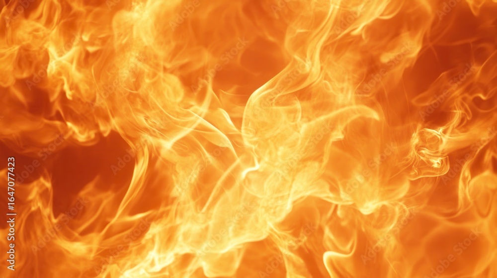 Obraz premium Vibrant Flames in Motion Creating Dynamic Fire Background Effects