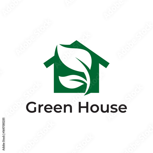 Futuristic Greenhouse Icon with Eco Farming and Smart Tech