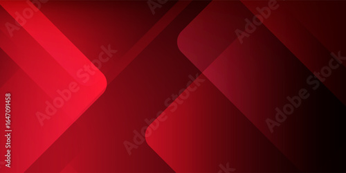 Red abstract background. Dynamic shapes composition. Eps10 vector