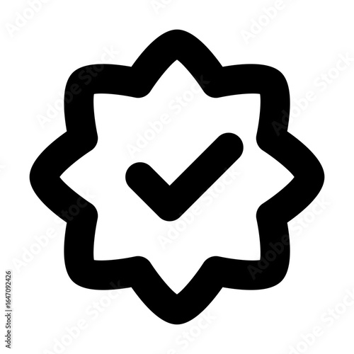 Check Mark Starburst Icon
