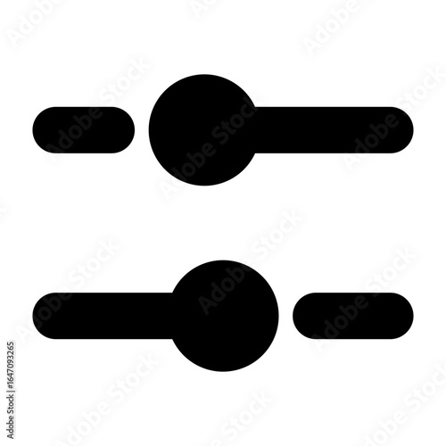 Dual Horizontal Toggle Switch Icons