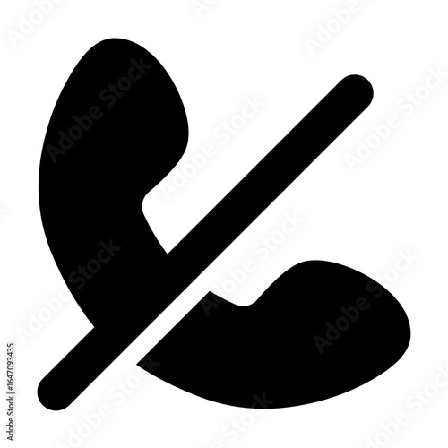 Muted Phone Call Icon