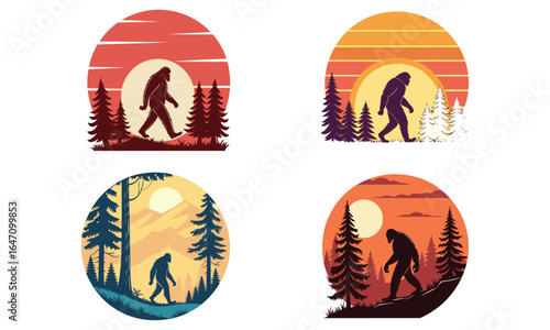 Bigfoot Sunset Scene