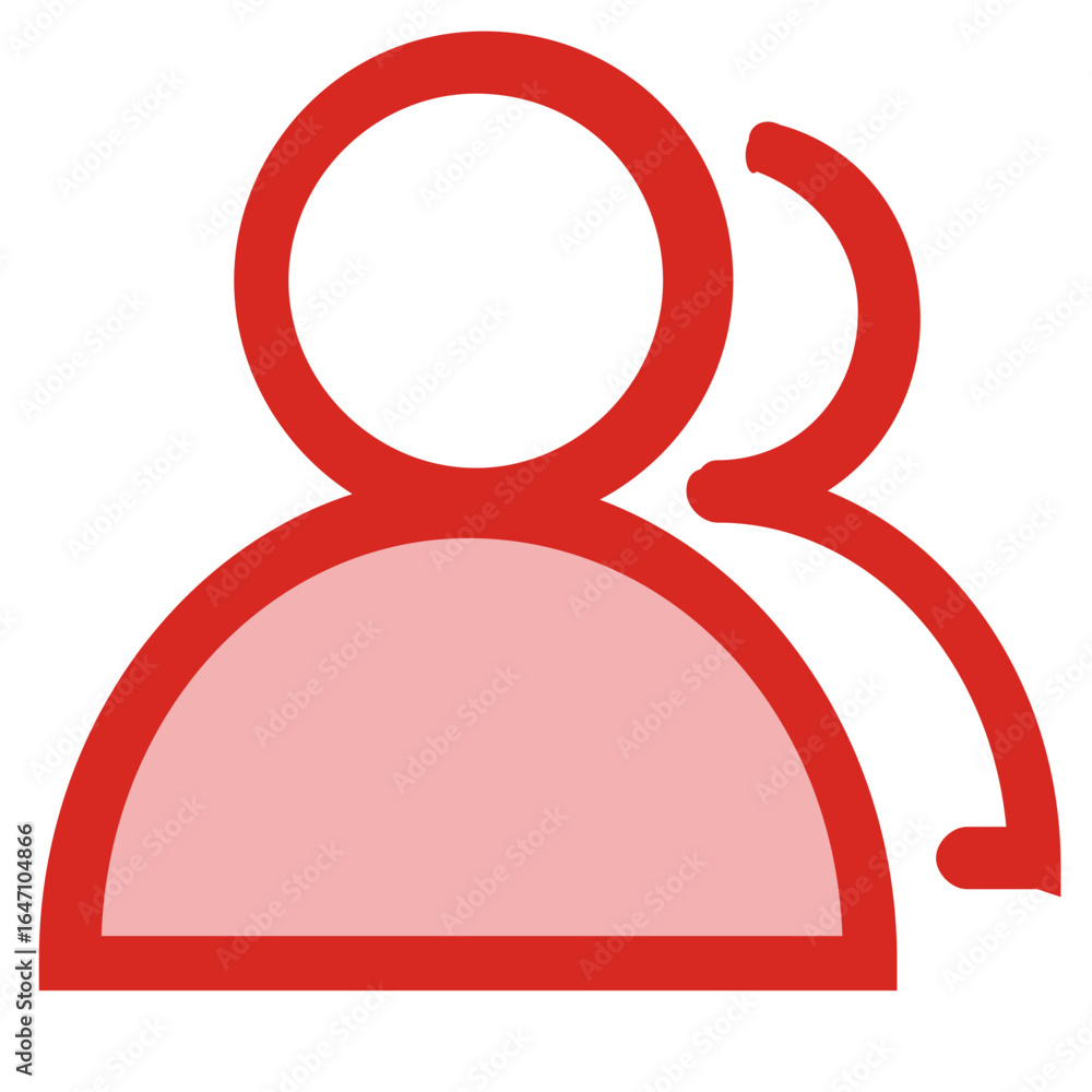 Community Icon Simple Red Graphic of People Representing Groups and Connections Community Icon Simple Red Graphic of People Representing Groups and Connections