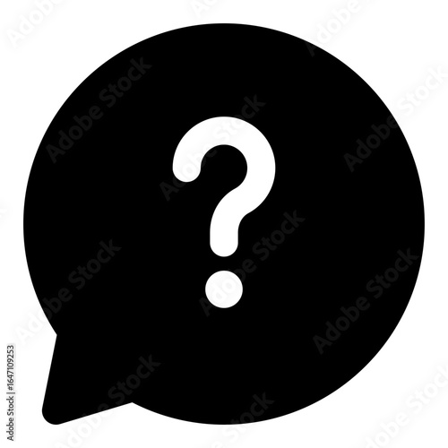 Question Mark Speech Bubble Icon