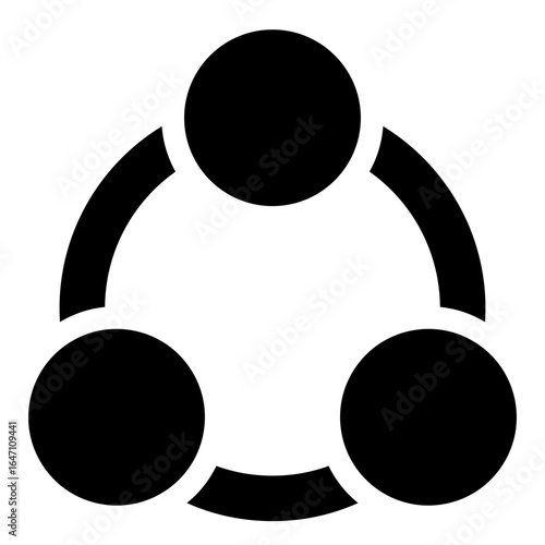 Interconnected Circles Network Icon