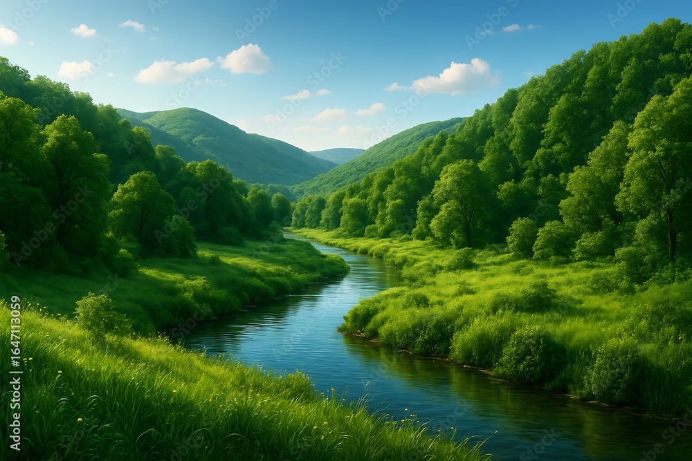 Discover the Beauty of Nature – River in the Mountains Discover the Beauty of Nature – River in the Mountains