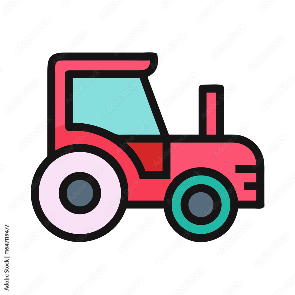 red tractor isolated red tractor isolated